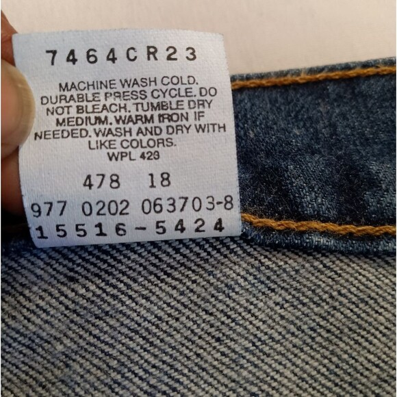 Vintage Levi 515 Boot Cut Low Rise Dark Wash Jeans sz 14M - Picture 4 of 9